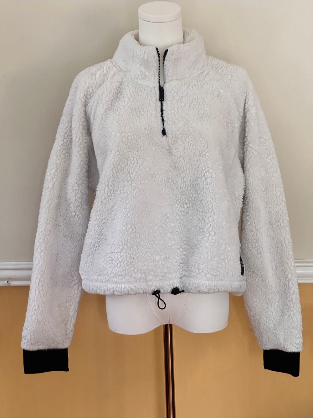 Calvin Klein Performance Sherpa Fleece Cropped Pullover